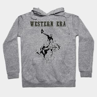 Western Era -  Cowboy on Horseback 7 Hoodie